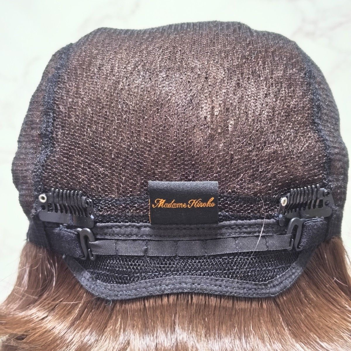 未使用保管品 マダムヒロコ パルフェショートフルウィッグ人毛ミックス