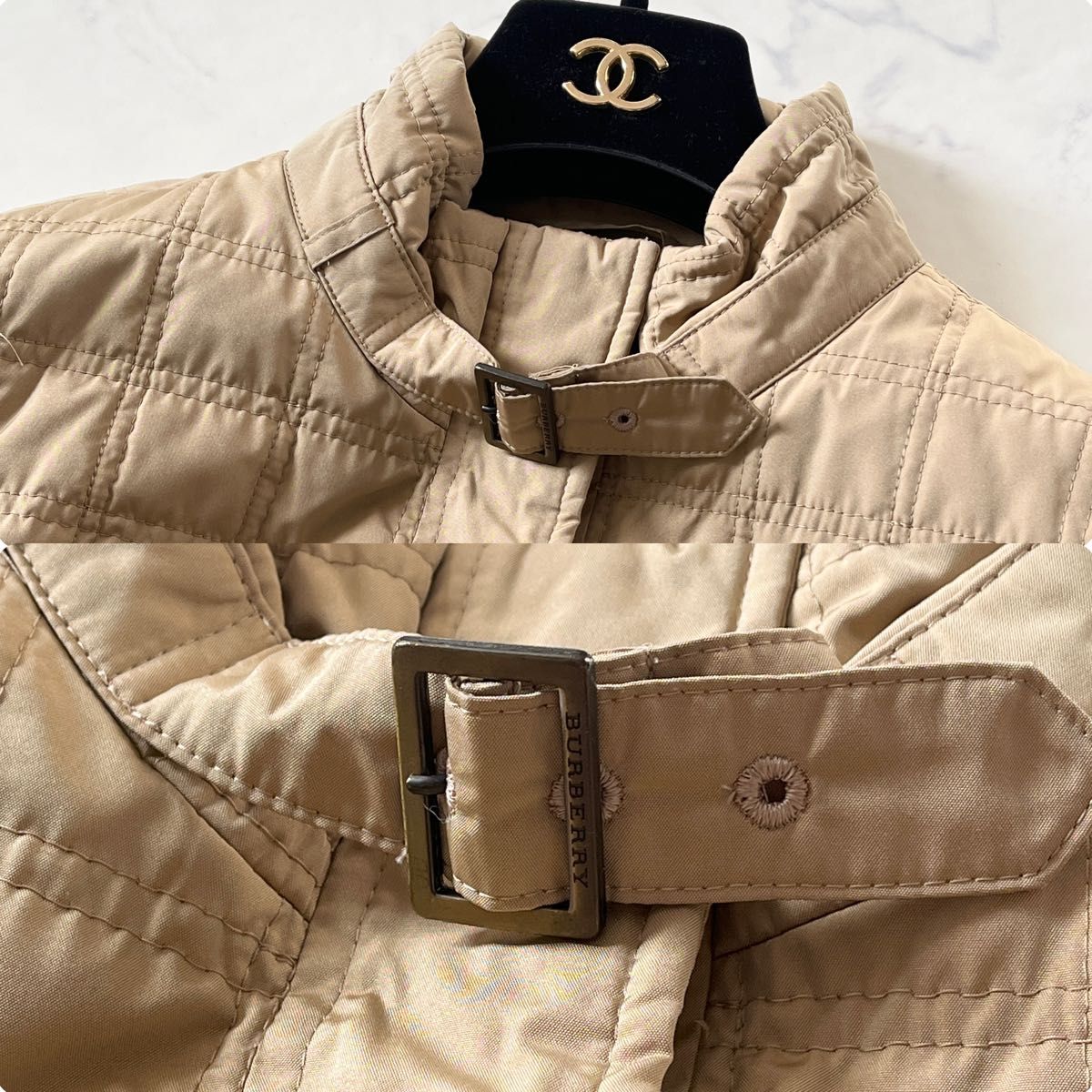 美品】BURBERRY LONDON バーバリーロンドン ノバチェック キルティング