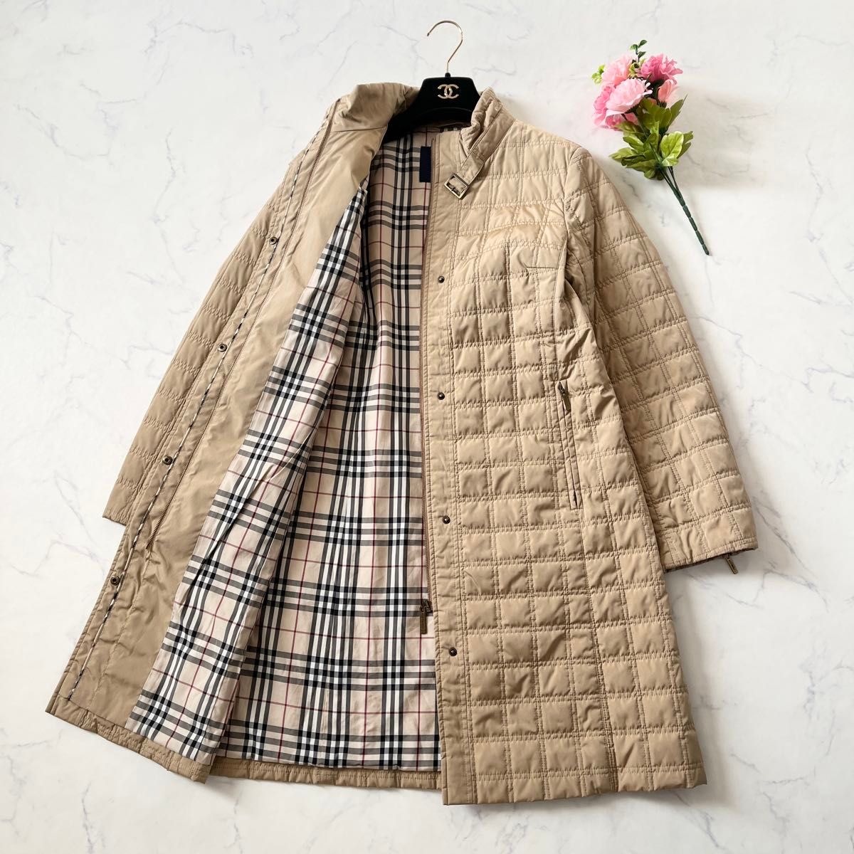 美品】BURBERRY LONDON バーバリーロンドン ノバチェック キルティング