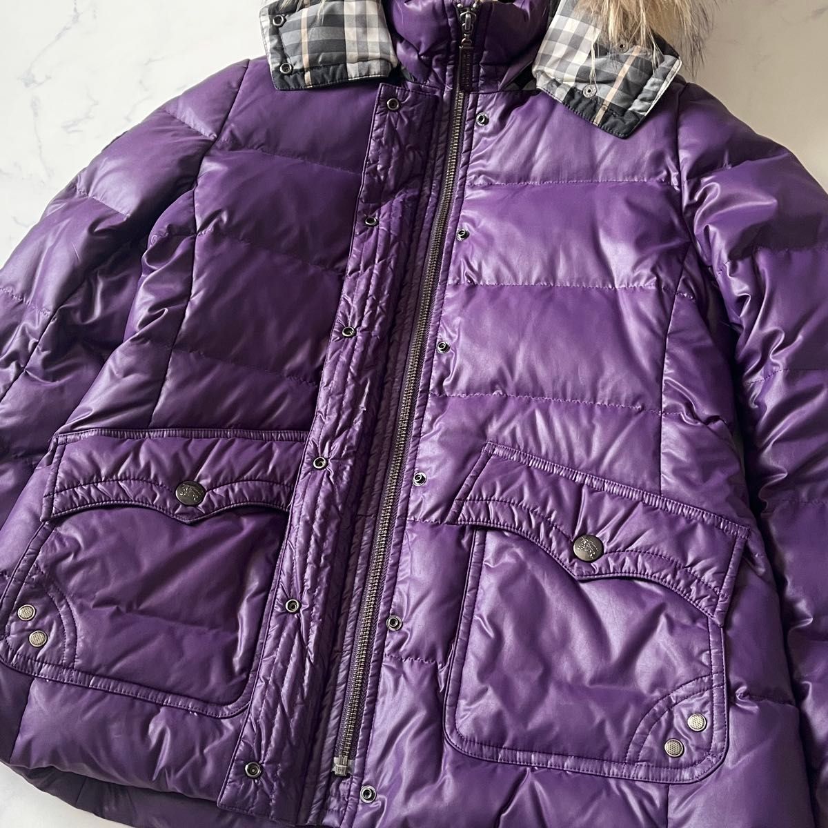 BURBERRY BLUE LABEL バーバリーブルーレーベル ノバチェック ダウン