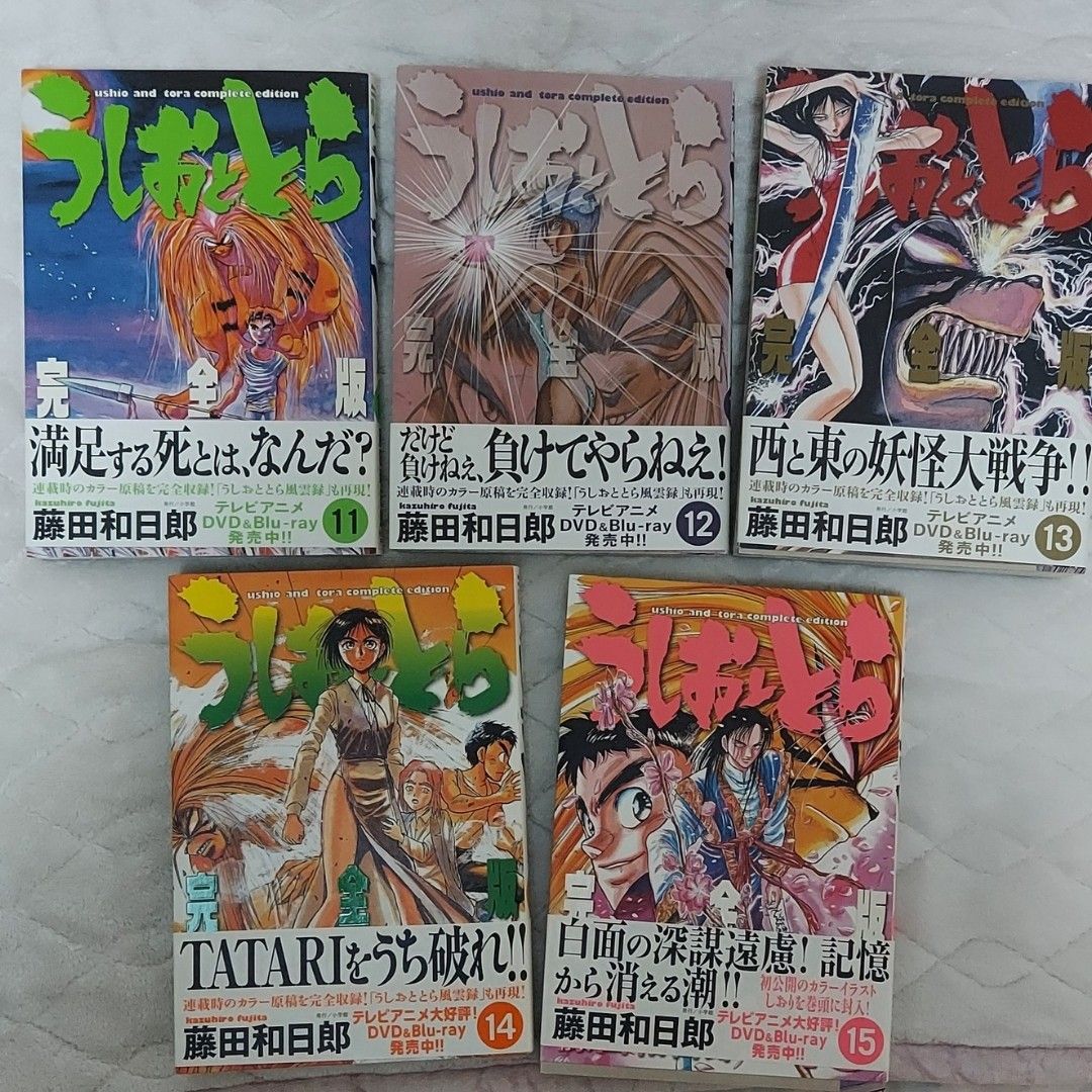 うしおととら完全版 全巻初版・帯付き+魔槍記 外伝小説2冊+原画集上巻