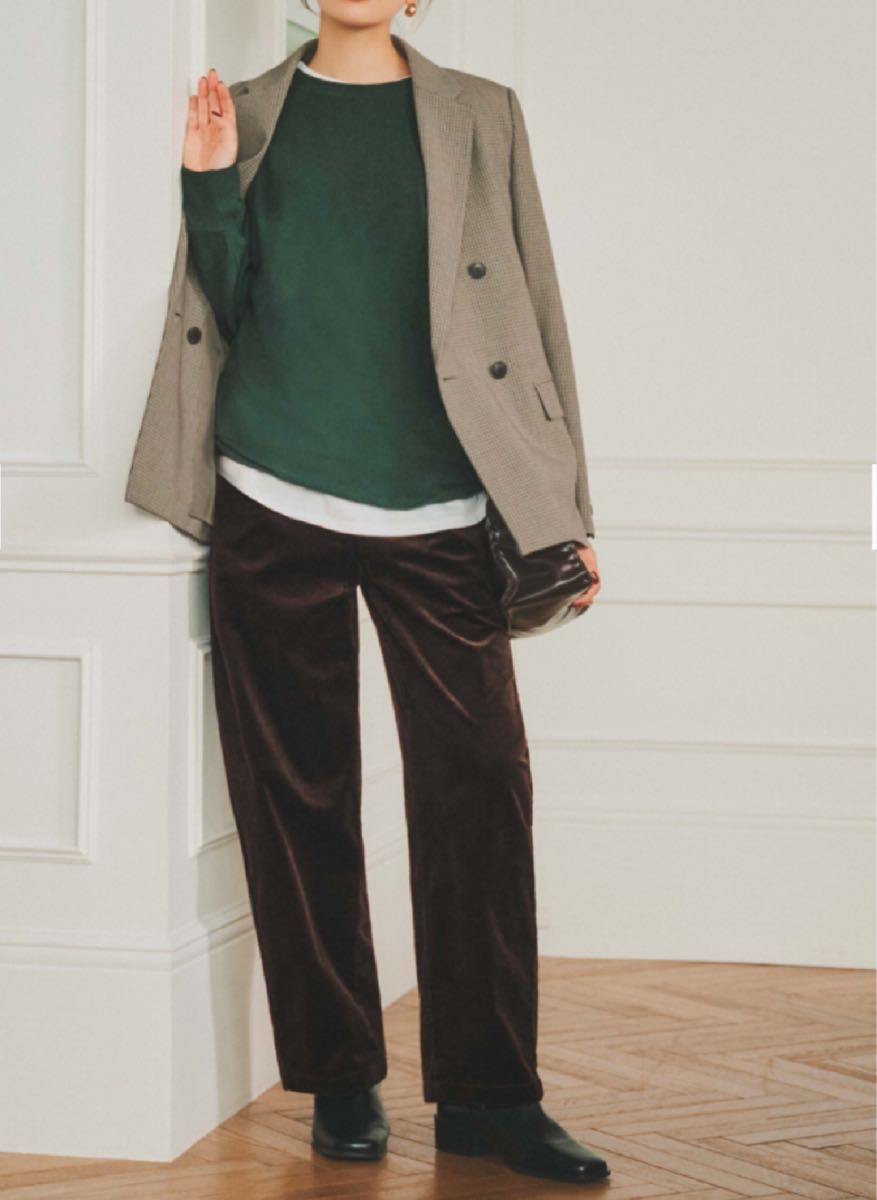 新品】UNIQLO ユニクロ コーデュロイカーブパンツ ダークブラウン L