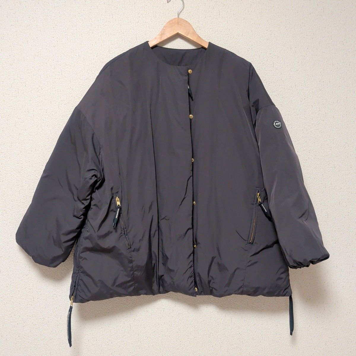 ピュアルセシン フレンチダックダウンサイドジップジャケット スミクロ