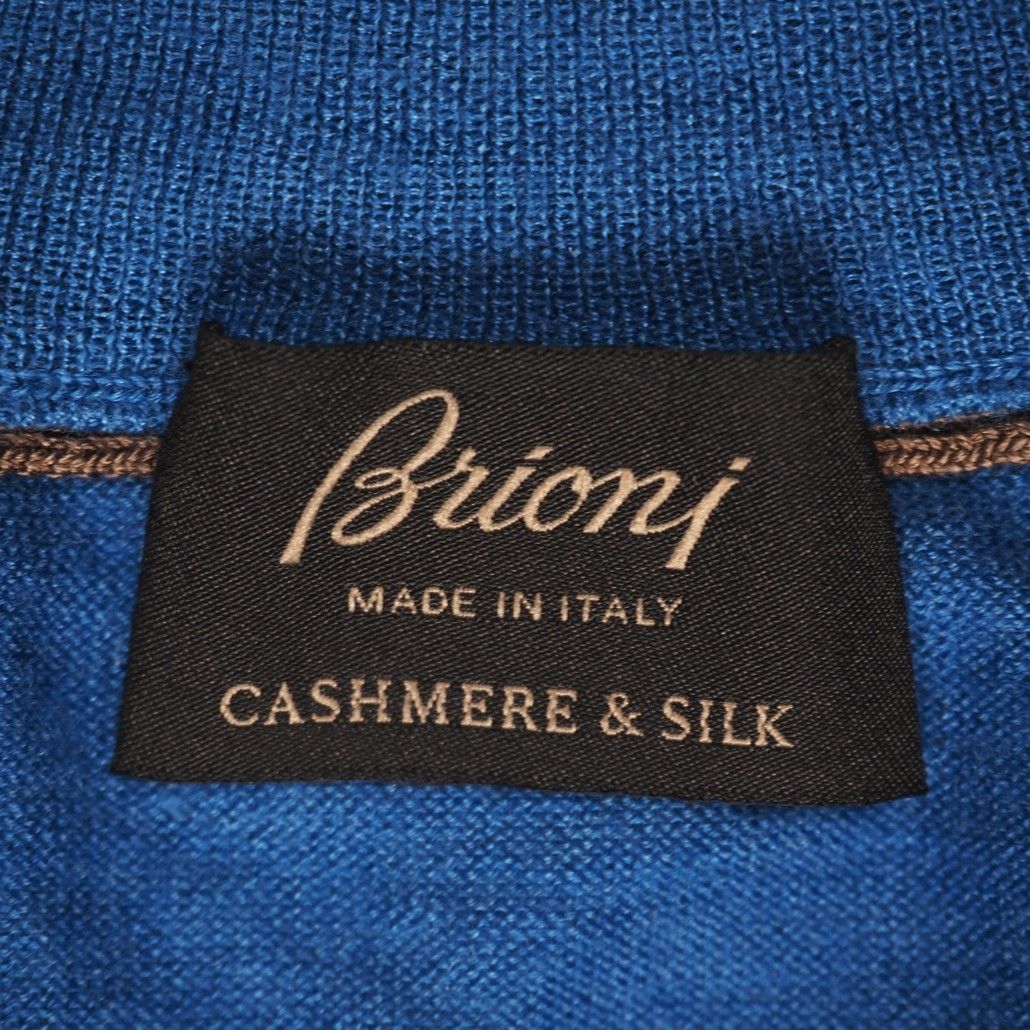 現行モデル 定価24万円 Brioni ブリオーニ ペトロールブルー カシミア