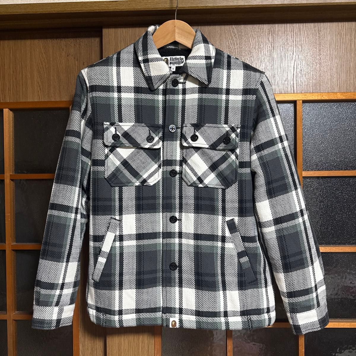 初期復刻 BAPE CHECK CPO JACKET (S) キムタク着用 木村拓哉 さんタク