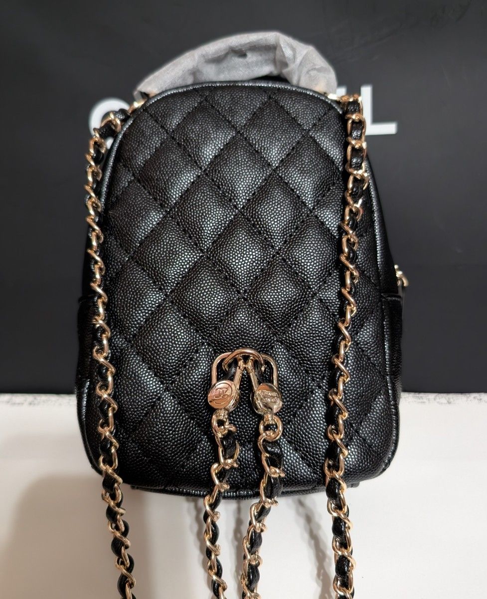 CHANEL シャネル ノベルティ キルティング ミニリュック 黒｜Yahoo
