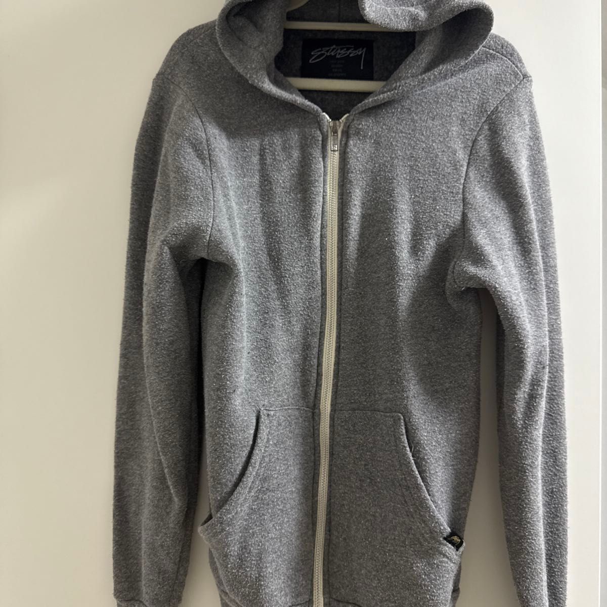 ステューシー Stussy グレー ジップアップパーカー stussy ジップ
