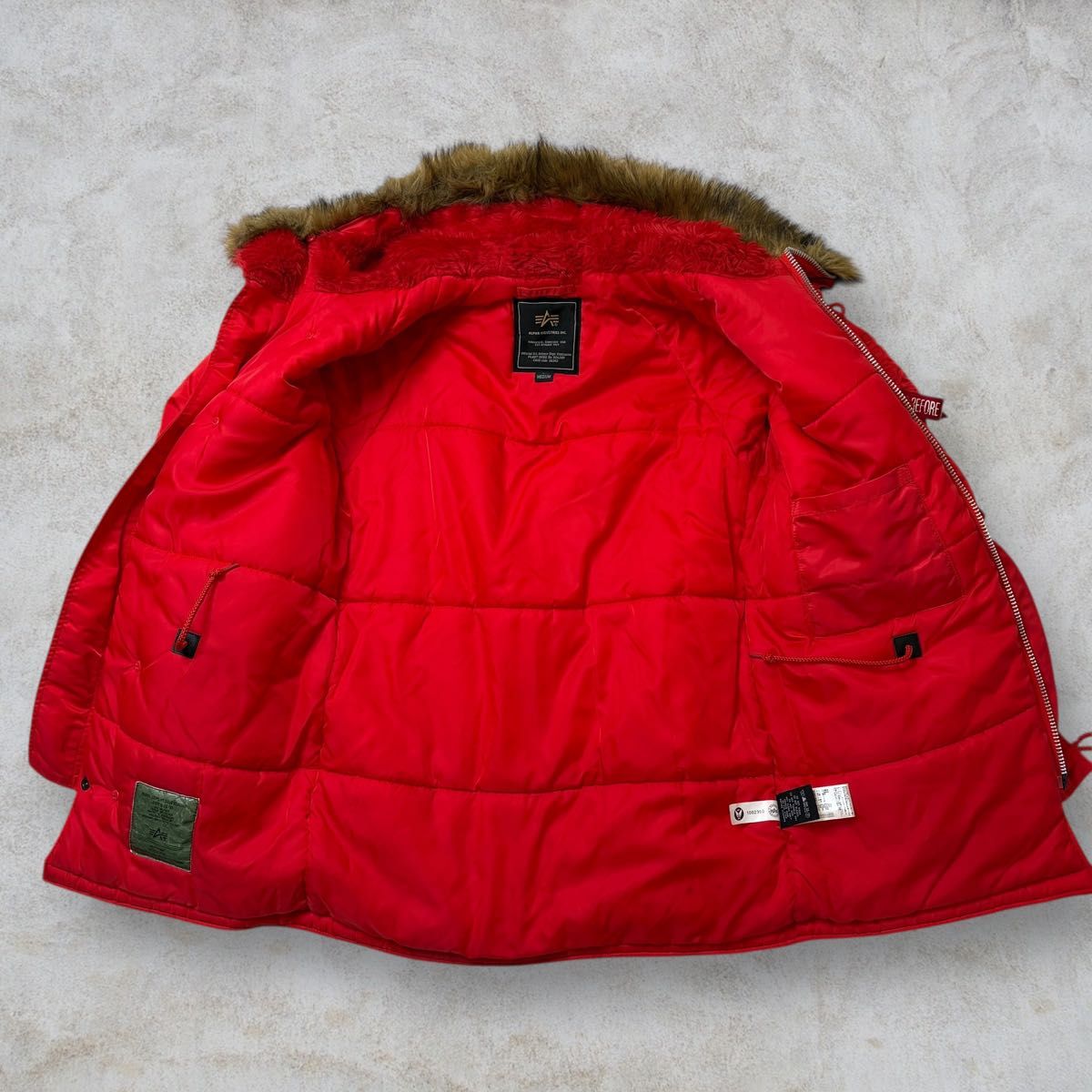 希少カラー】N3B ALPHA INDUSTRIES アルファインダストリーズ N-3B RED