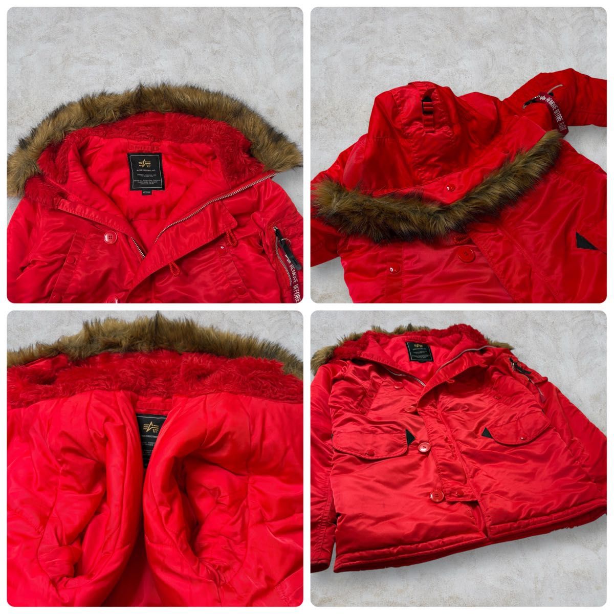 希少カラー】N3B ALPHA INDUSTRIES アルファインダストリーズ N-3B RED