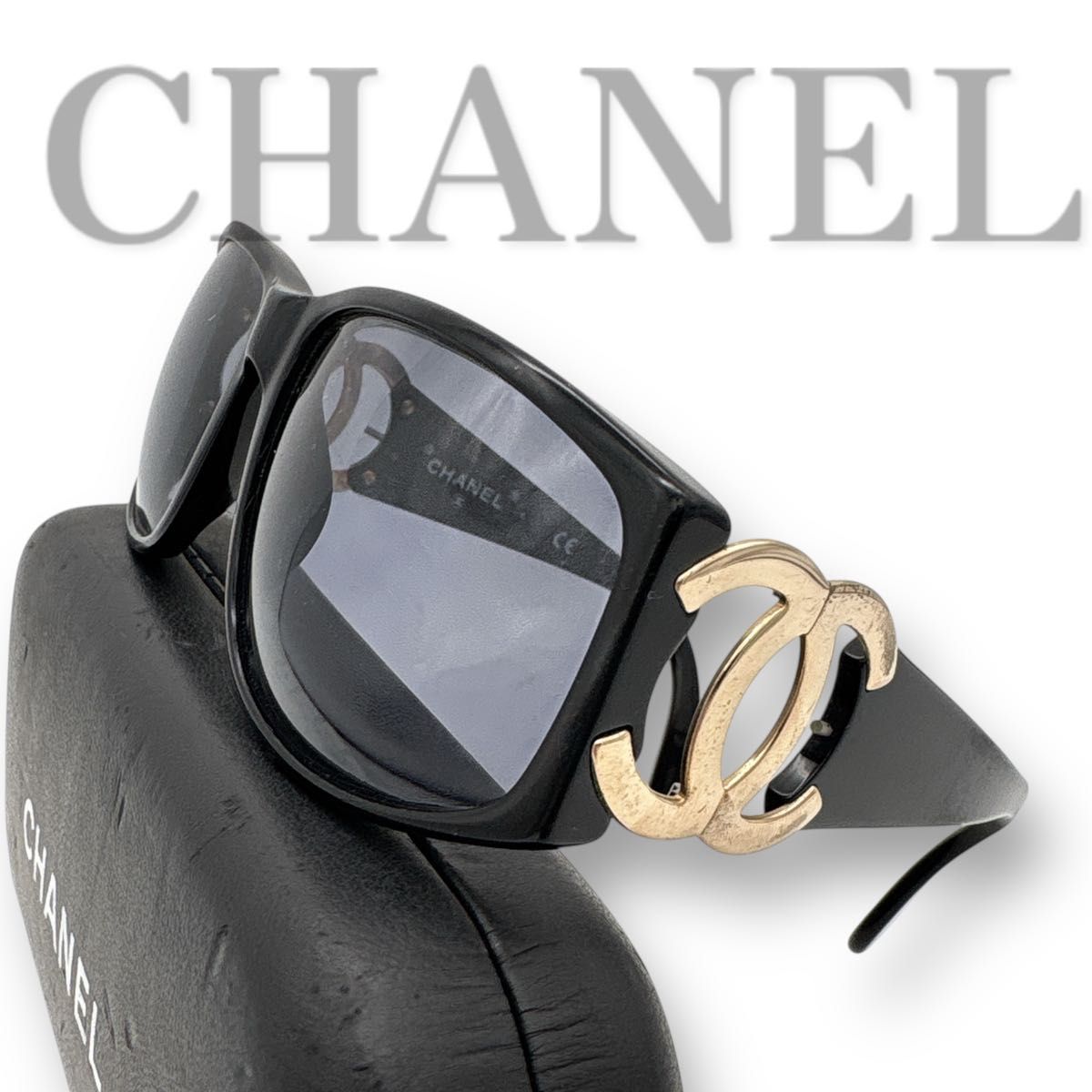 大人気モデル】CHANEL sunglasses 芸能人着用 BLACK 黒 シャネル