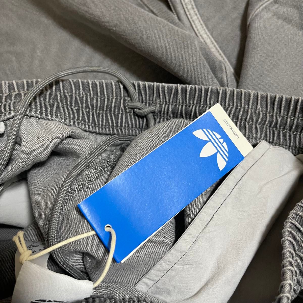 新品3XL】アディダス アディカラールーズトラックパンツデニムadidas