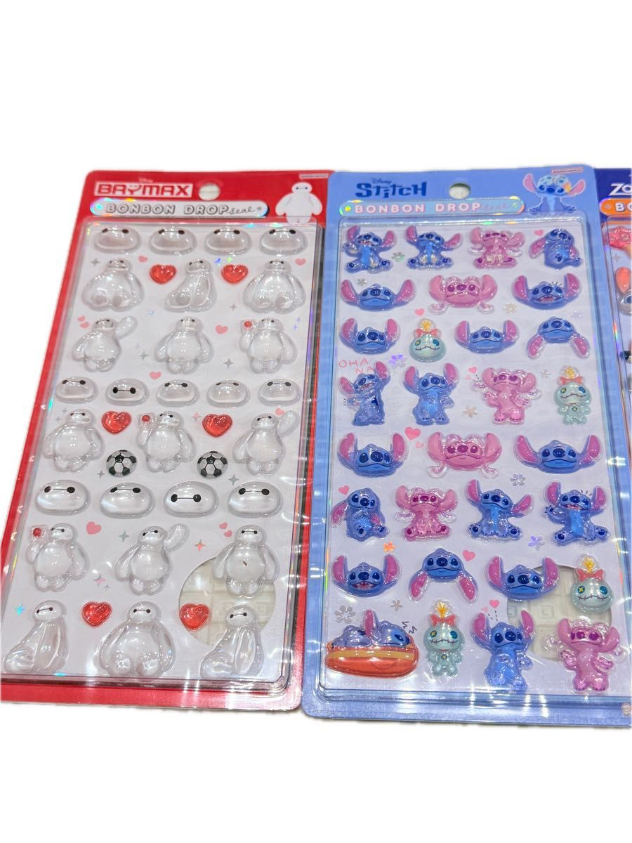 正規品ディズニー ボンボンドロップ シール 4種セット ベイマックス