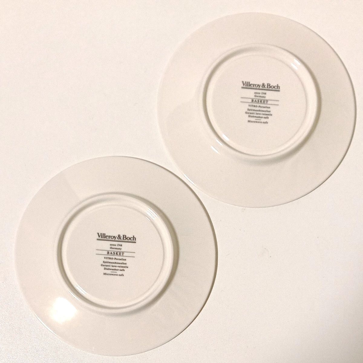 美品 Villeroy & Boch Basket バスケット カップ&ソーサー 2脚
