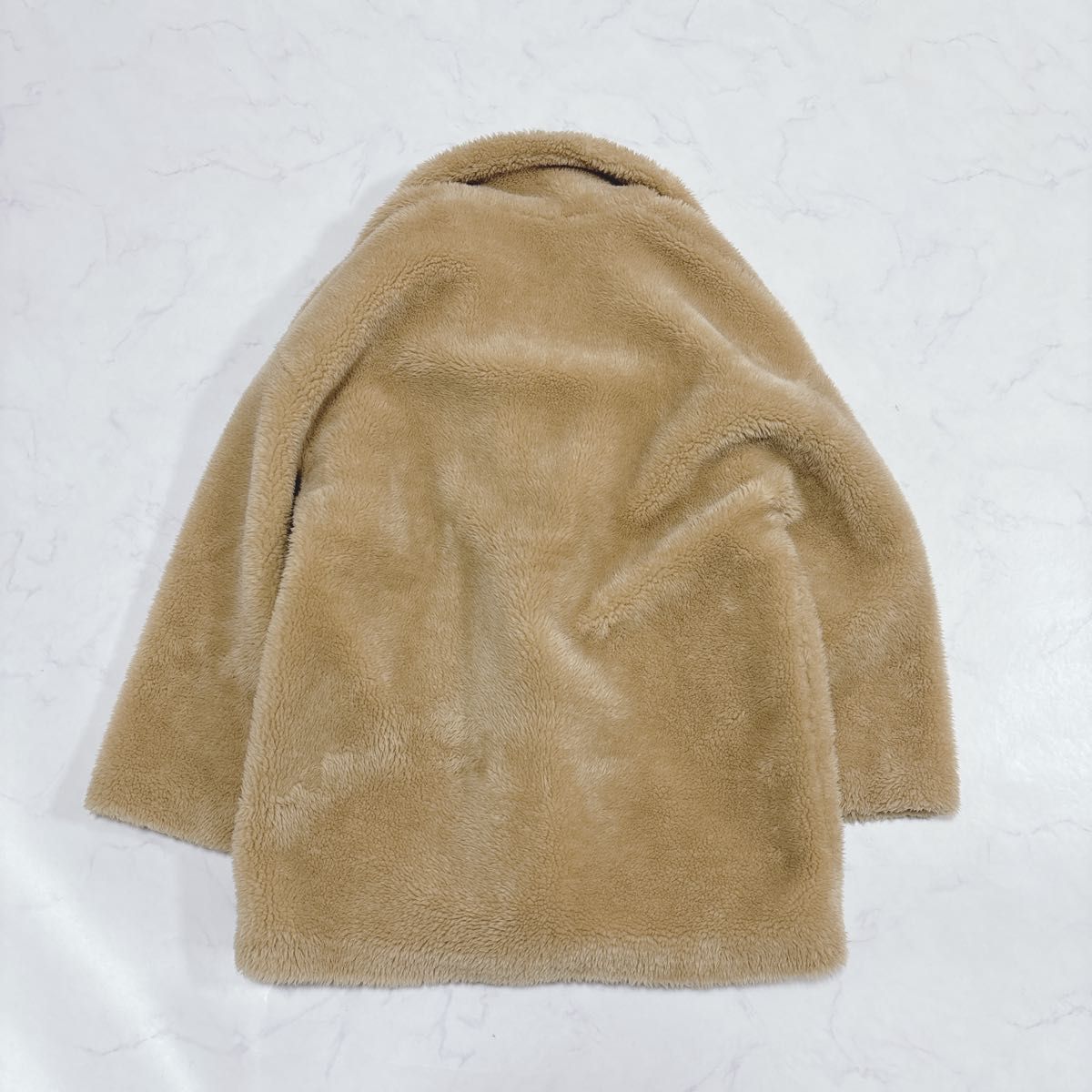 極美品ZARA テディベアコート ミドル丈 エコファー Lサイズ ボア L