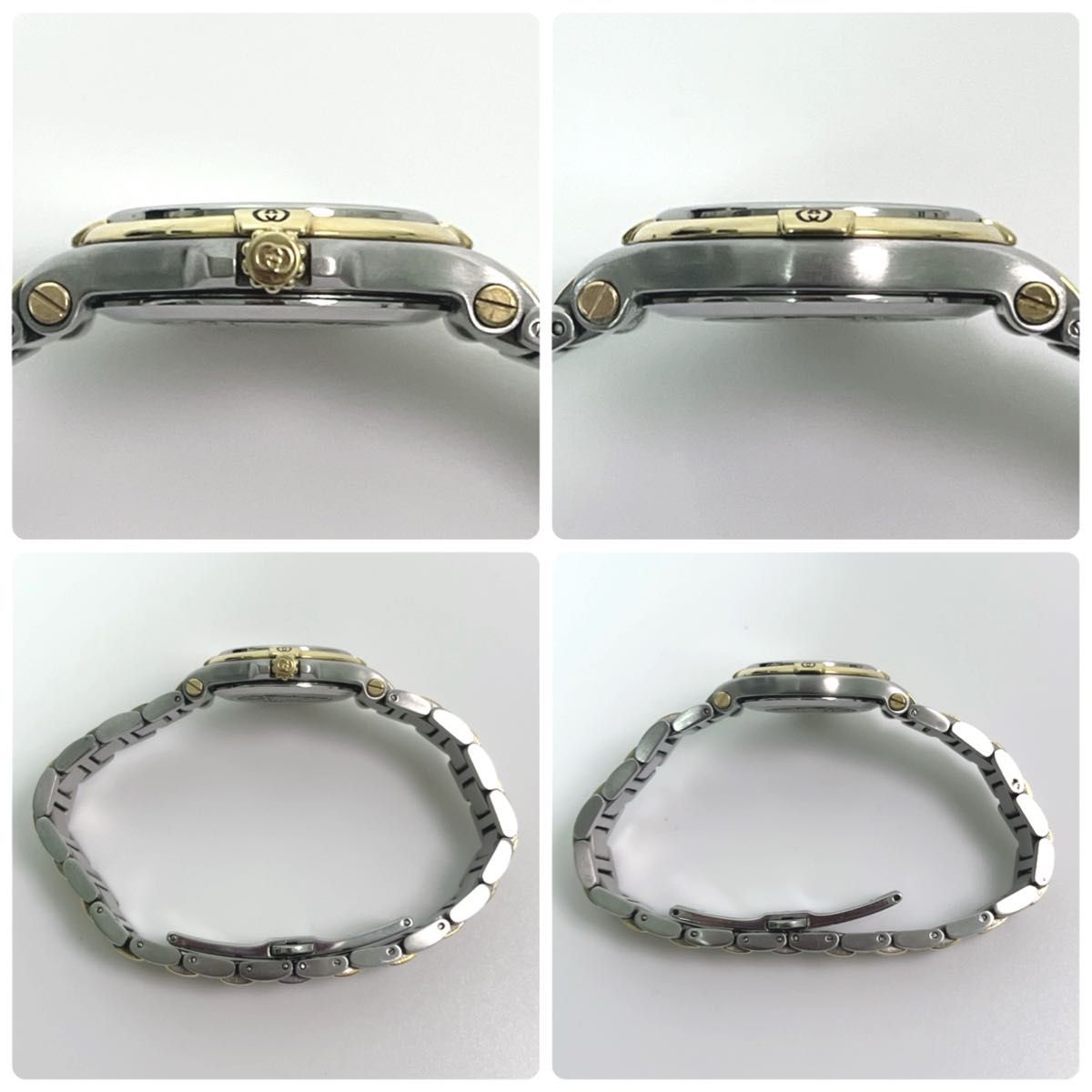 極上品 GUCCI グッチ 9040L 腕時計 新品電池 極希少 グレー文字盤