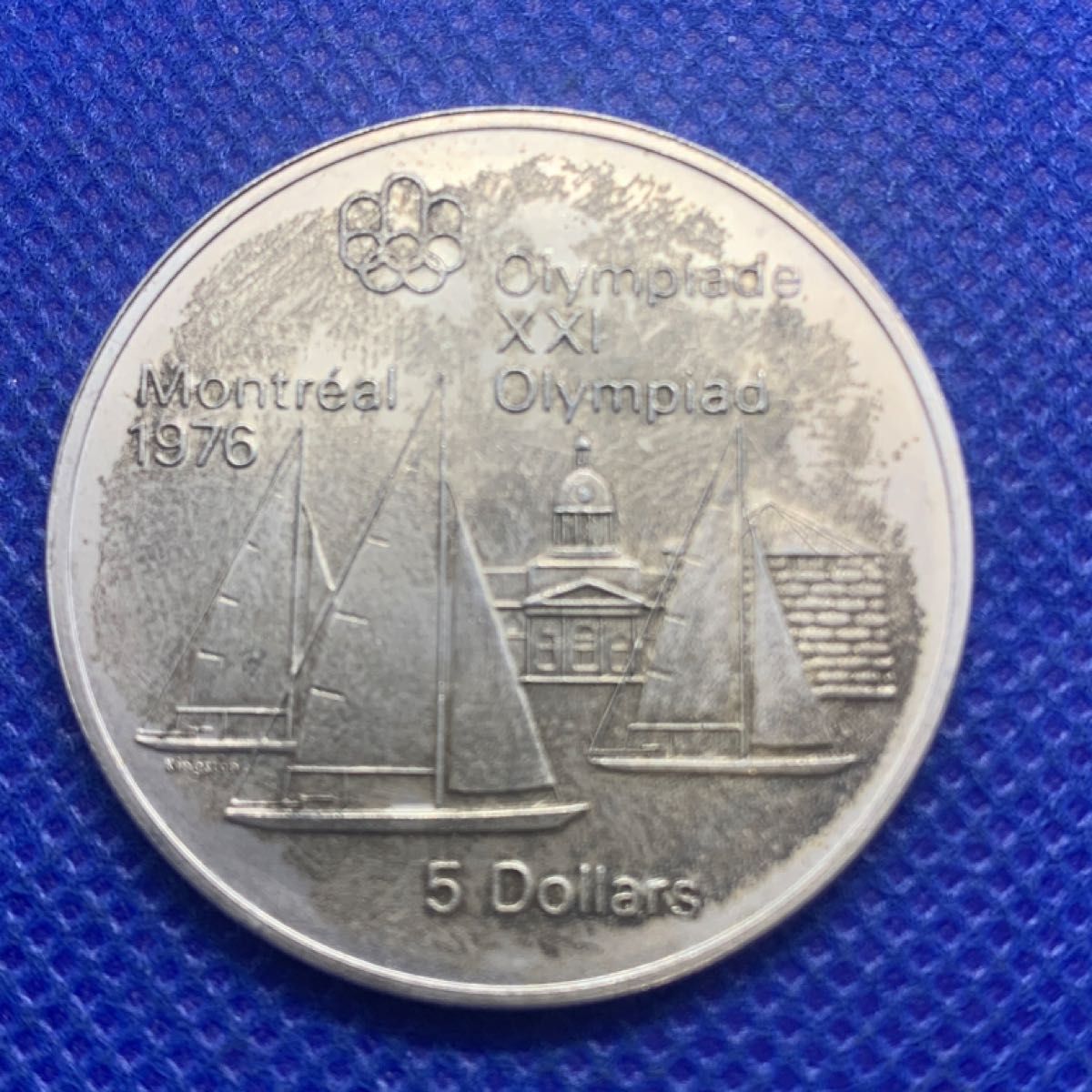 1976年カナダモントリオールオリンピック記念銀貨 5ドル シルバー925