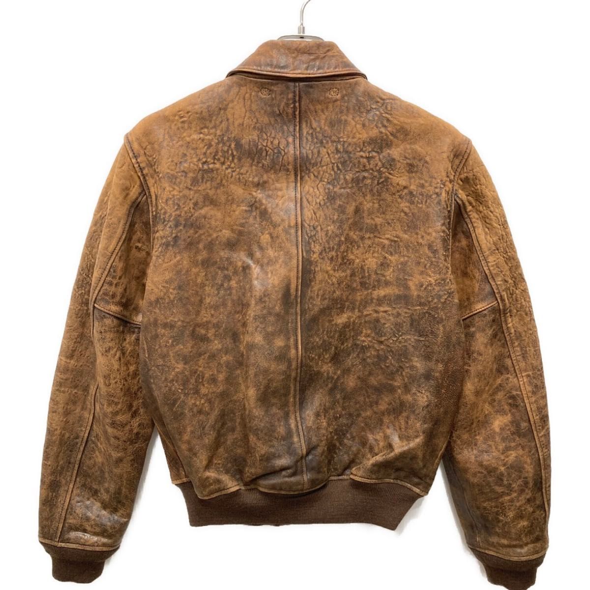 未使用品 POLO RALPHLAUREN A-2 レザー フライトジャケット Sサイズ