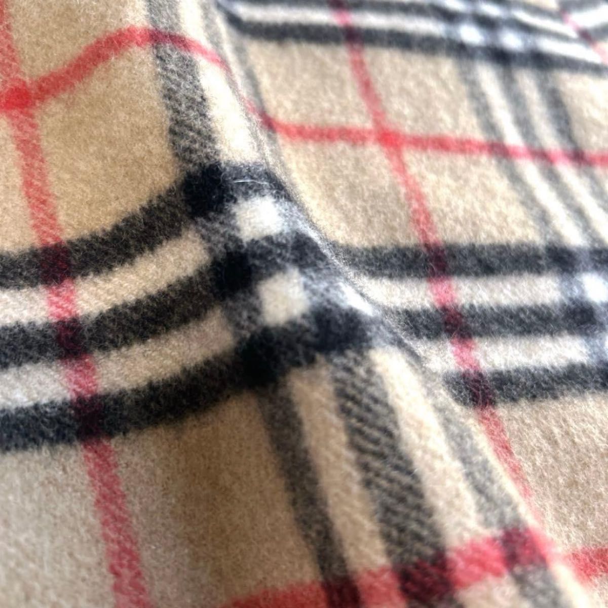 美品 Burberry バーバリー マフラー カシミヤ イギリス製 ノバチェック
