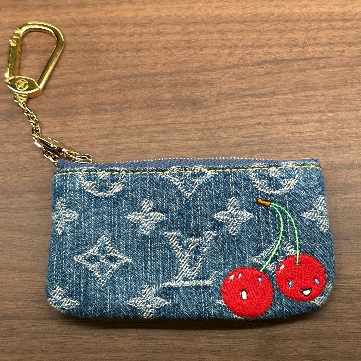 ルイヴィトン 村上隆 LV TMカードキーケース ポシェットクレチェリー