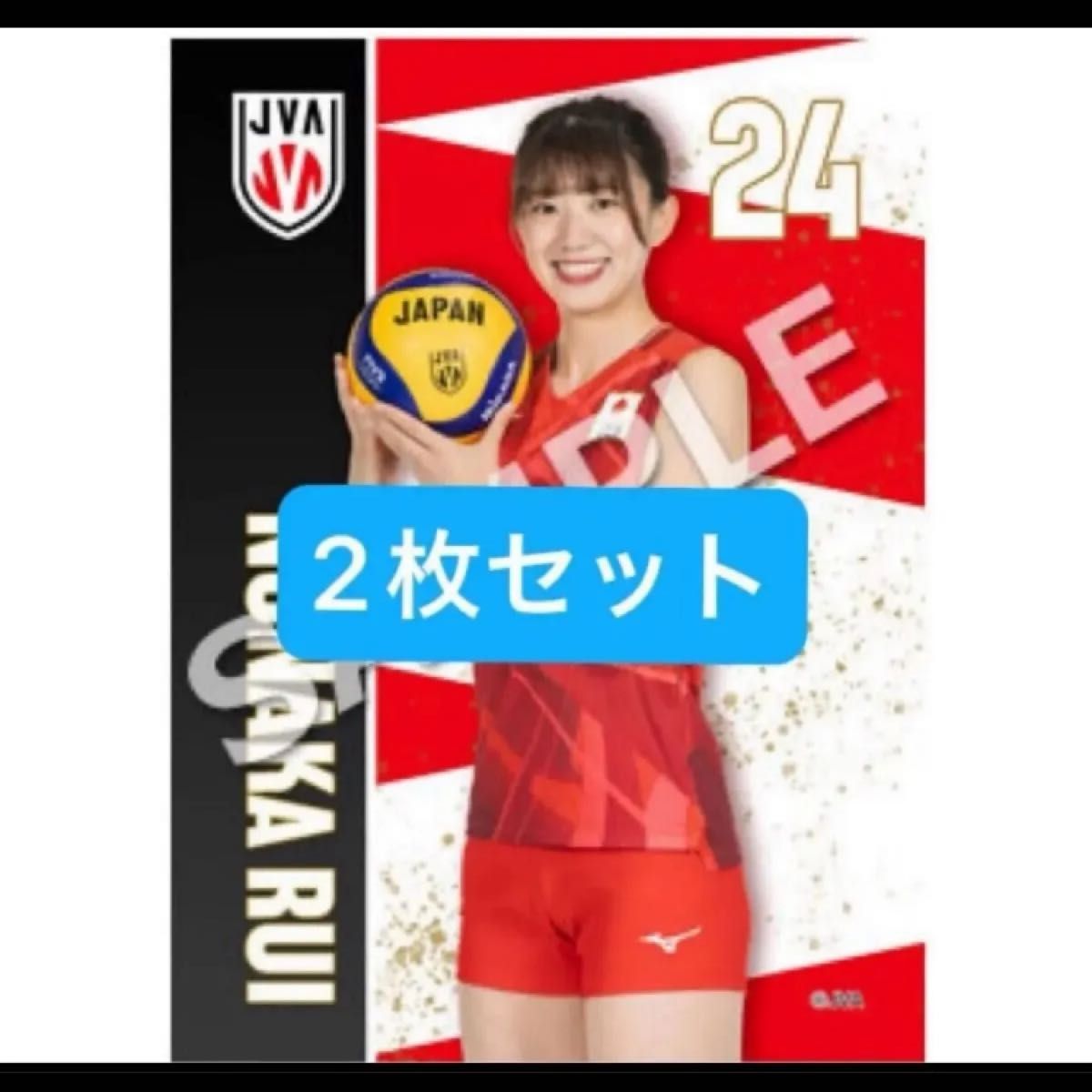 バレーボール女子日本代表 野中瑠衣 ネーションズリーグ ブロマイド L