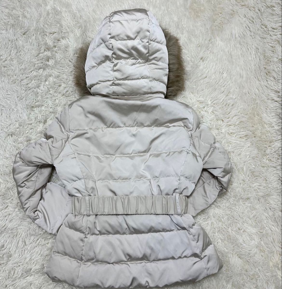 ZARA 3way ホワイトダックダウンジャケット 裏ボア ファー取外可 M