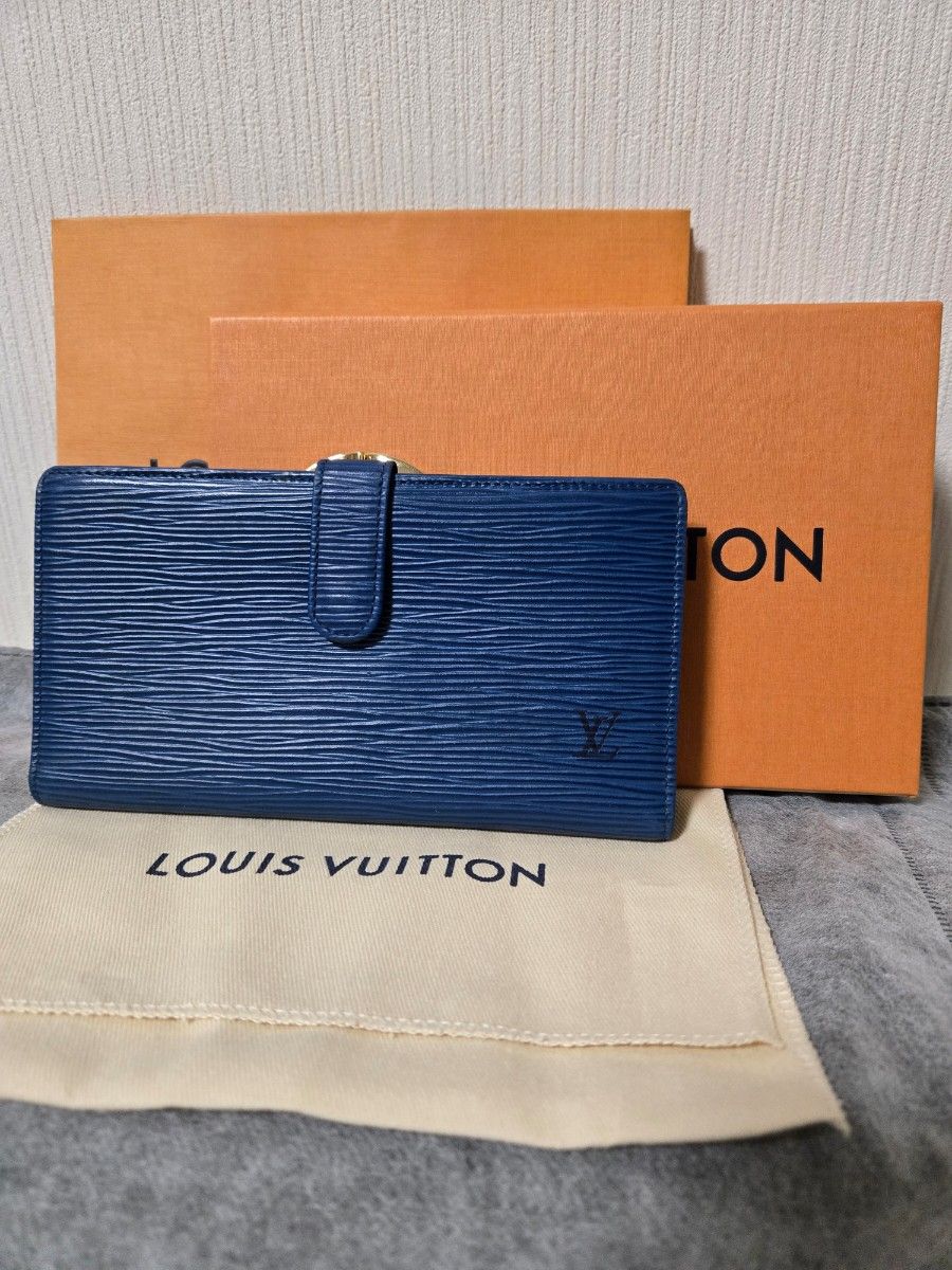 美品 LOUIS VUITTON ルイヴィトン エピ がま口 二つ折り長財布｜Yahoo