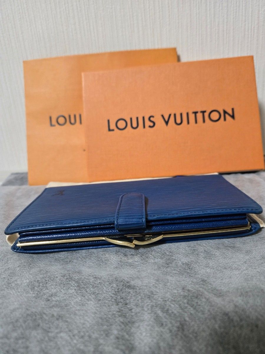 美品 LOUIS VUITTON ルイヴィトン エピ がま口 二つ折り長財布｜Yahoo