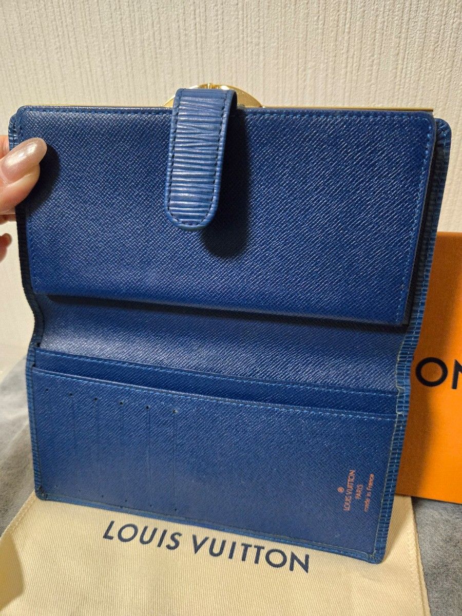 美品 LOUIS VUITTON ルイヴィトン エピ がま口 二つ折り長財布｜Yahoo