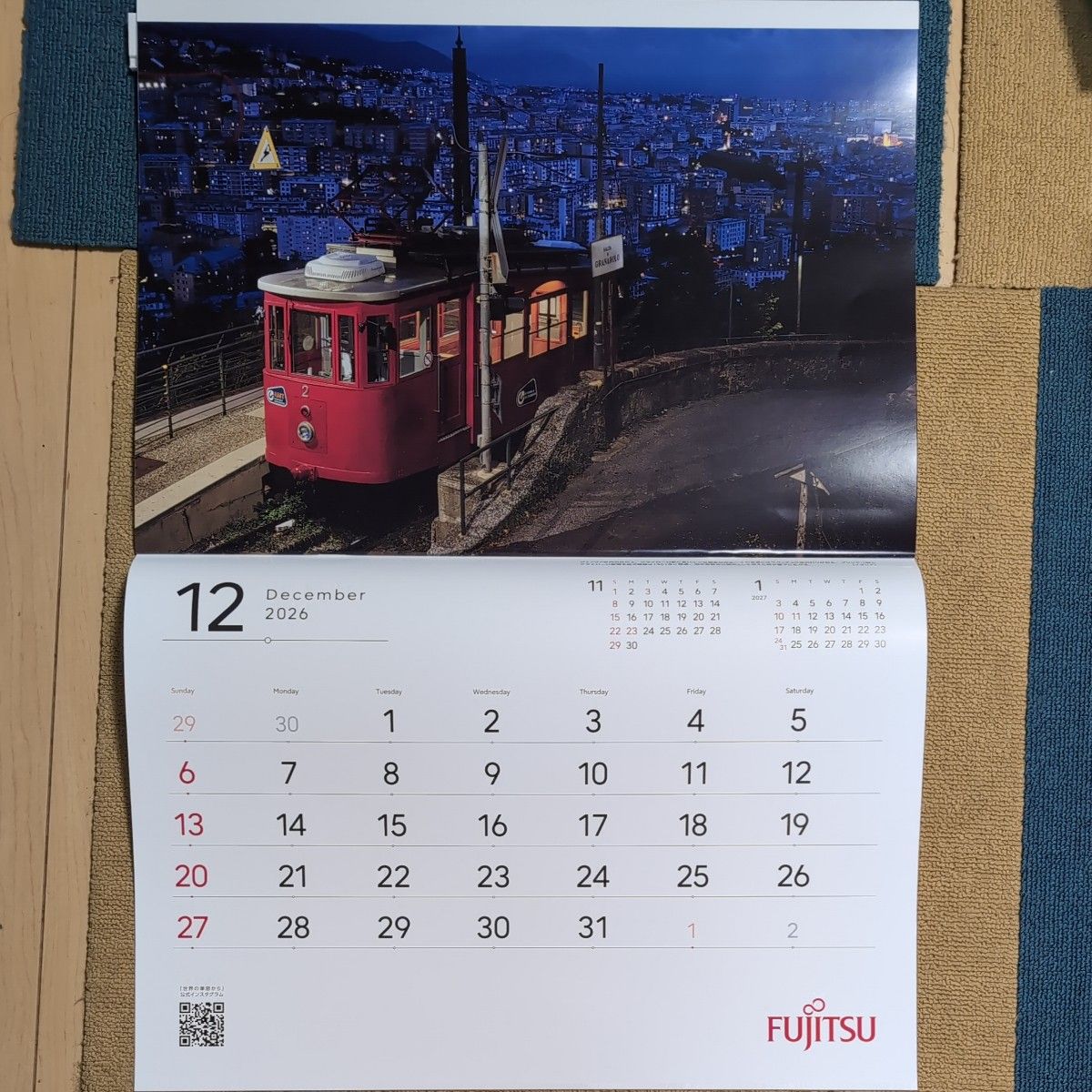 世界の車窓から FUJITSU 富士通 壁掛けカレンダー 2026｜Yahoo!フリマ