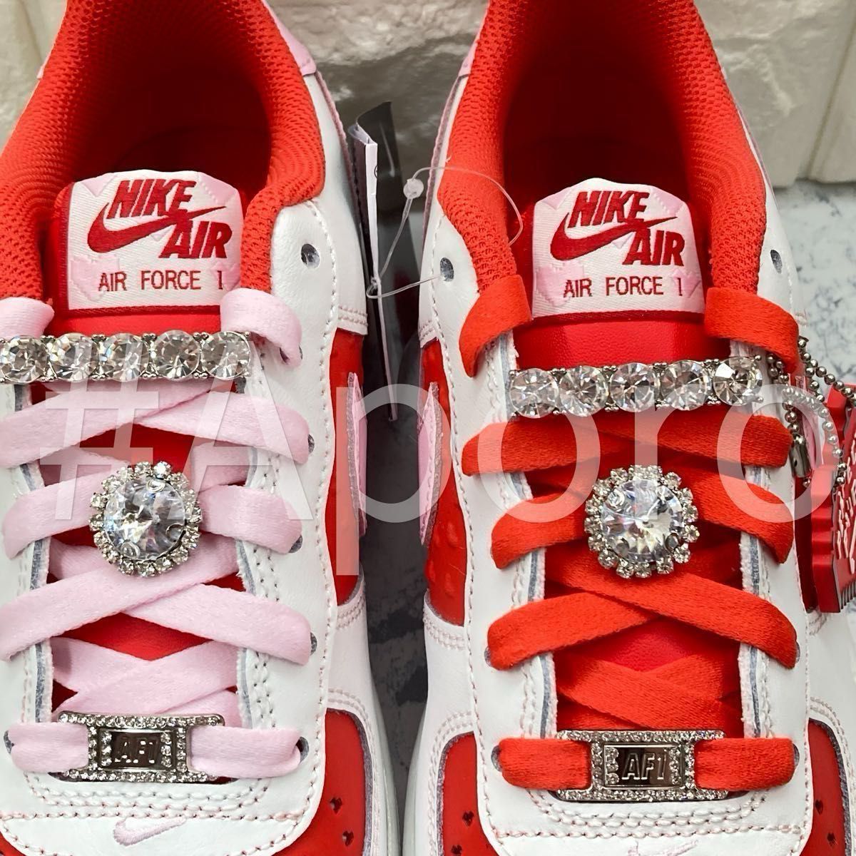 NIKE ナイキ AIR FORCE 1 エアフォース1 バレンタイン レッド ピンク