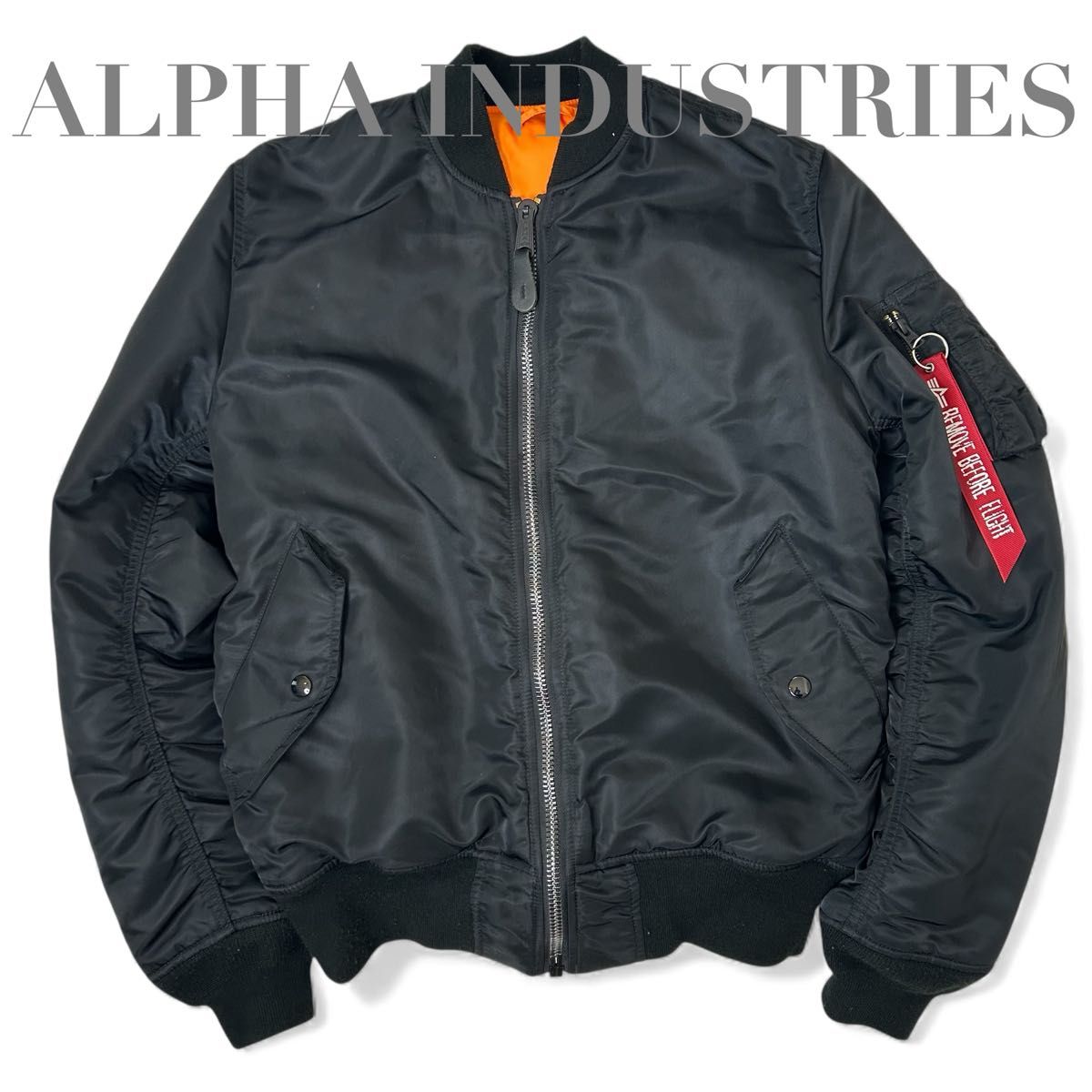 美品】 ALPHA INDUSTRIES アルファインダストリーズ MA-1 フライト