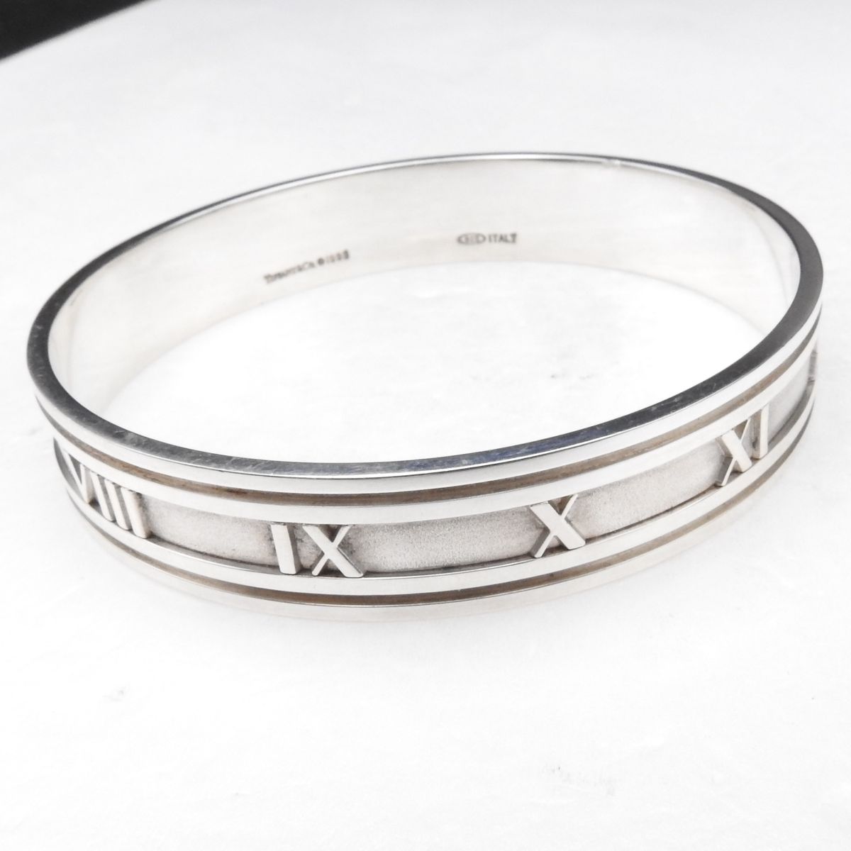 希少品 TIFFANY&CO ティファニー アトラス ワイドバングル SV925