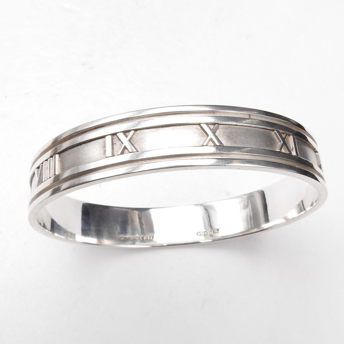 希少品 TIFFANY&CO ティファニー アトラス ワイドバングル SV925