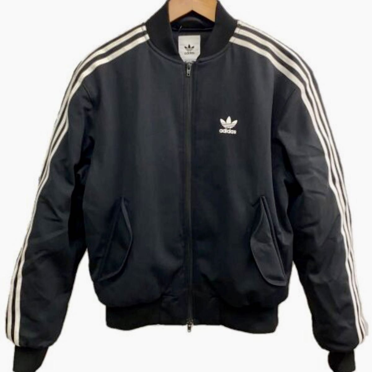 adidas originals ボンバージャケット 黒 白 ブラック ホワイト MA-1
