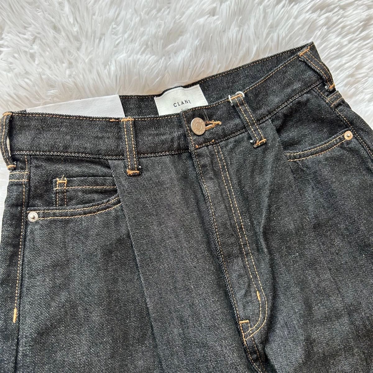 広瀬すず×CLANE TUCK WIDE DENIM PANTS デニムサイズ1｜Yahoo!フリマ