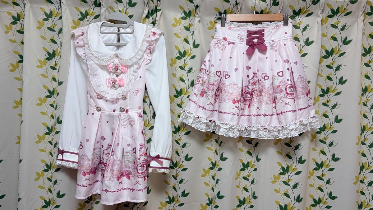 LIZLISA Many Hearts Afternoon Tea 柄ワンピースセットアップ｜Yahoo
