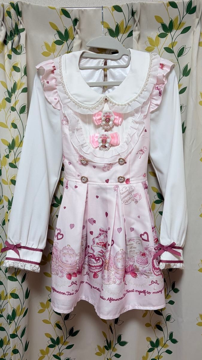 LIZLISA Many Hearts Afternoon Tea 柄ワンピースセットアップ｜Yahoo