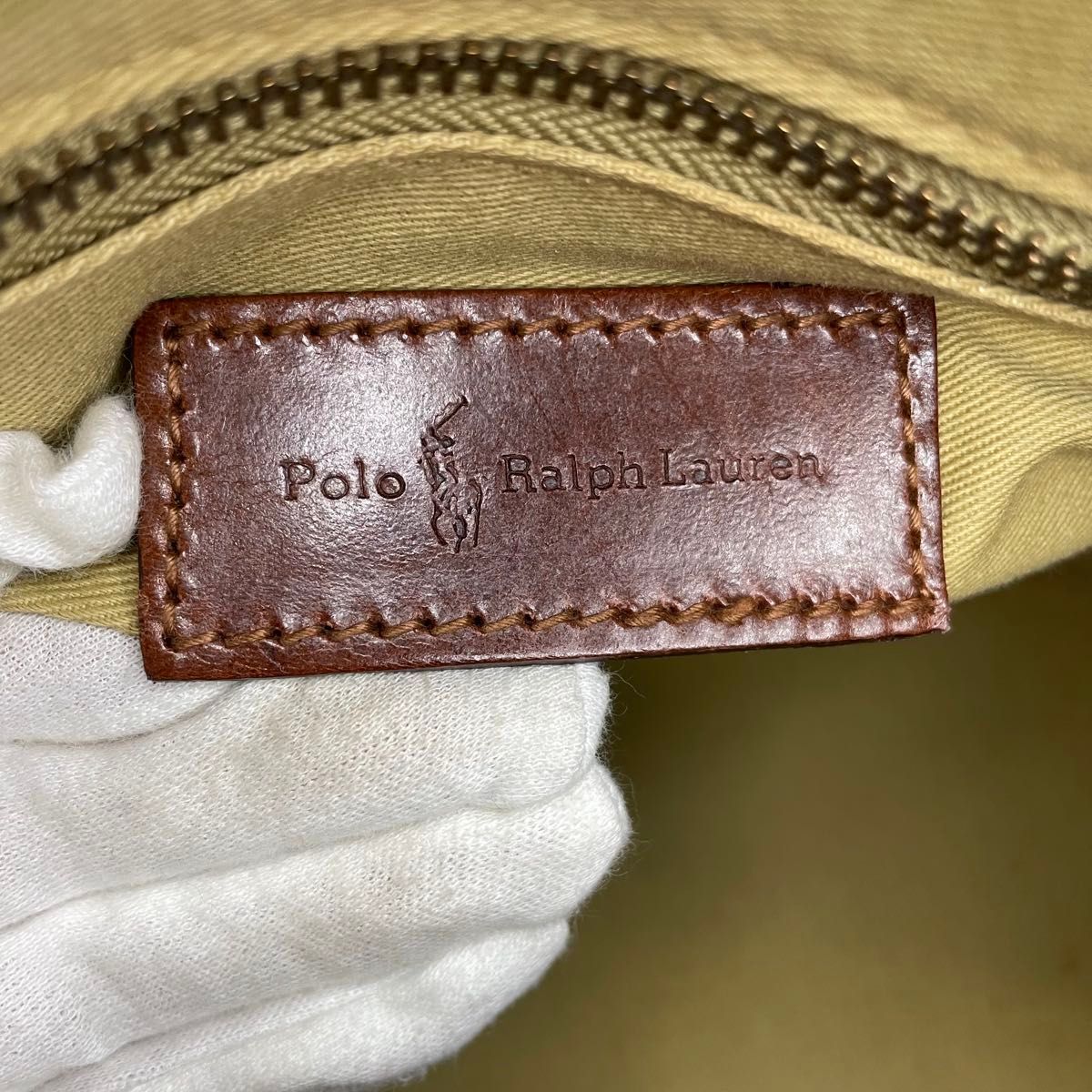 POLO RALPH LAUREN ポロラルフローレン PVCレザー ボストンバッグ