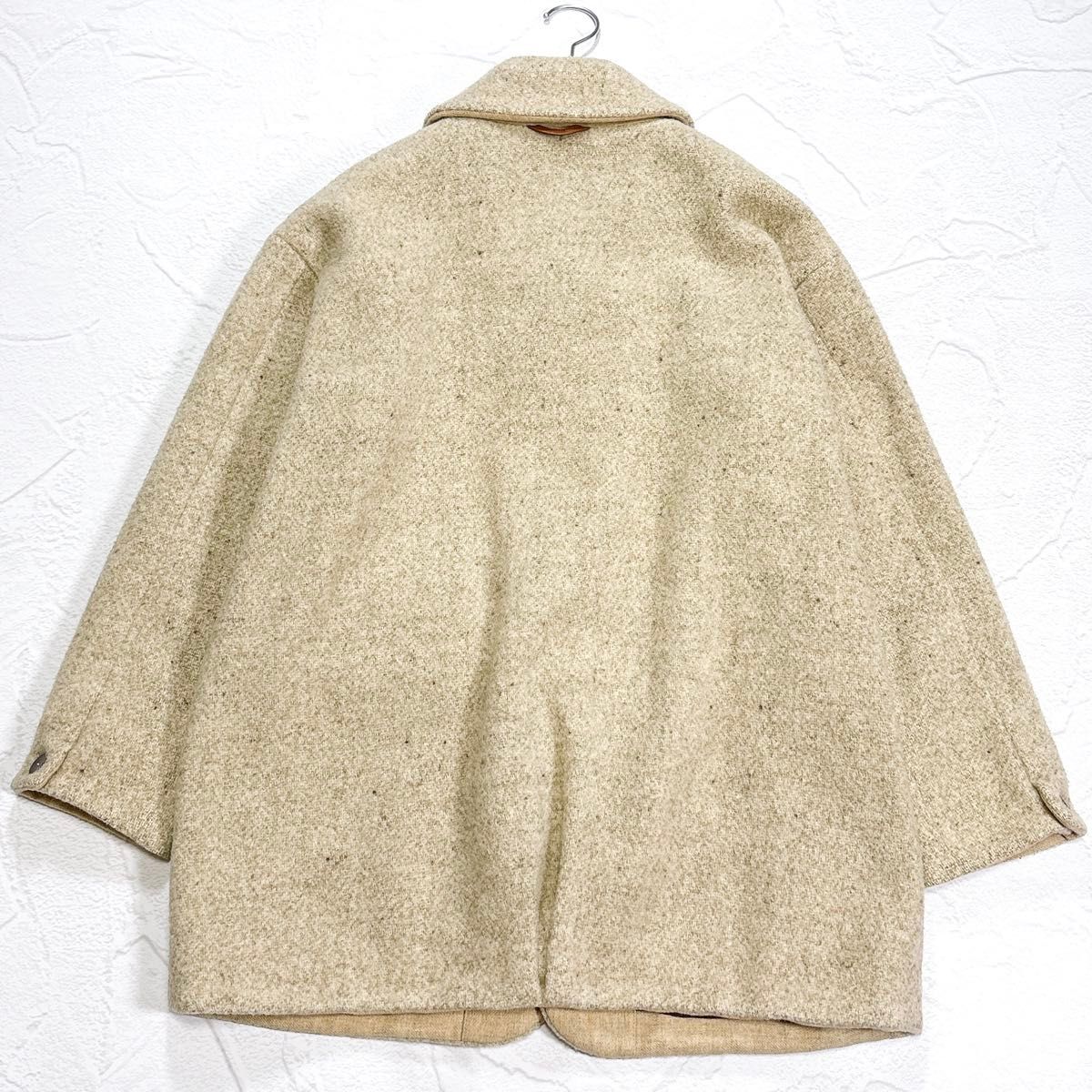 美品 Pallas Palace パラスパレス ウール コート 比翼ボタン 3 丸襟