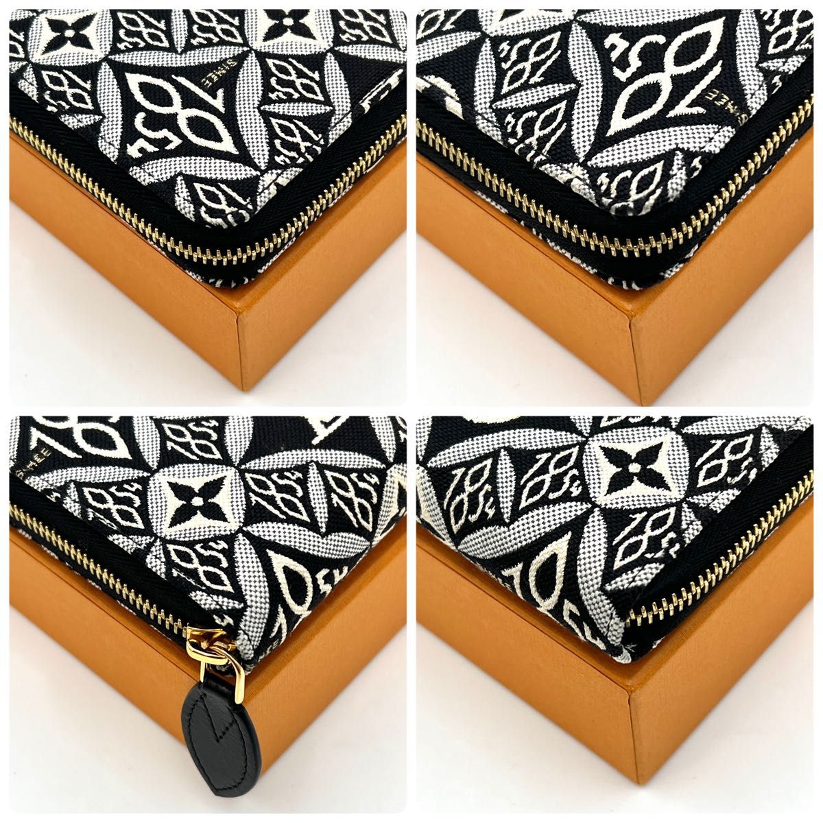 LOUIS VUITTON ルイヴィトン モノグラム ジャガード 長財布 ジッピー