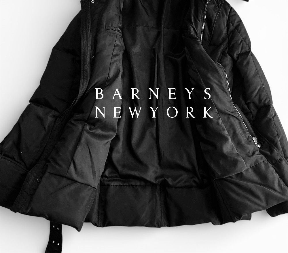美品 バーニーズニューヨーク上質防寒ダウン90％ ベルト付き 2WAY