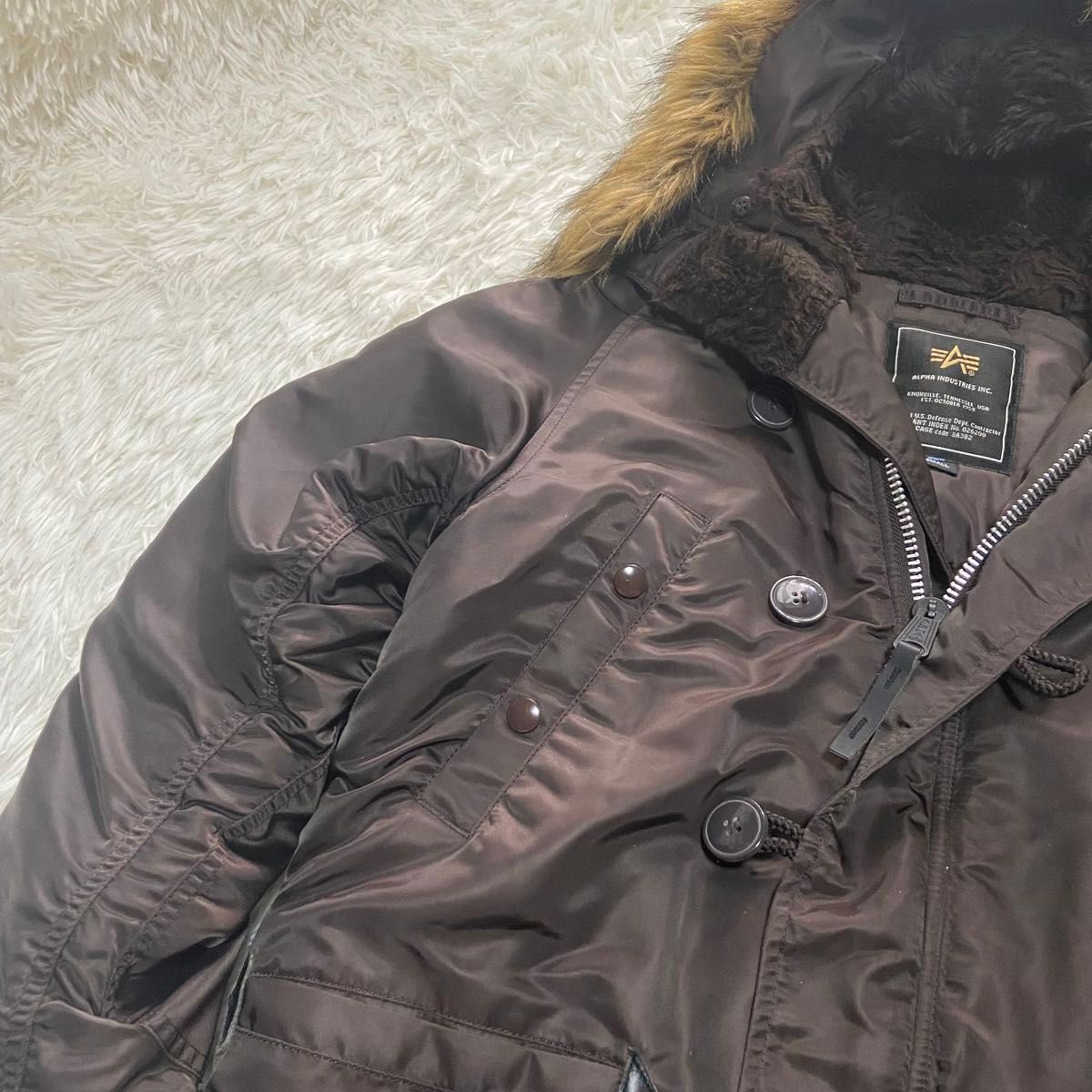 ALPHA INDUSTRIES フライトジャケット N-3B 脱着可能ファー｜Yahoo