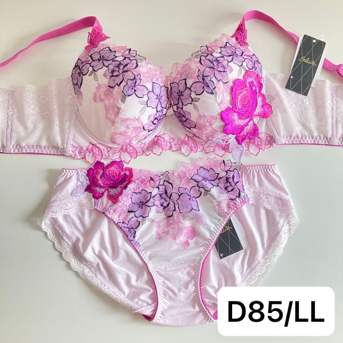 ワコール サルート ベトナムの花嫁 D85/LL PU 06 脇高ブラ ノーマル