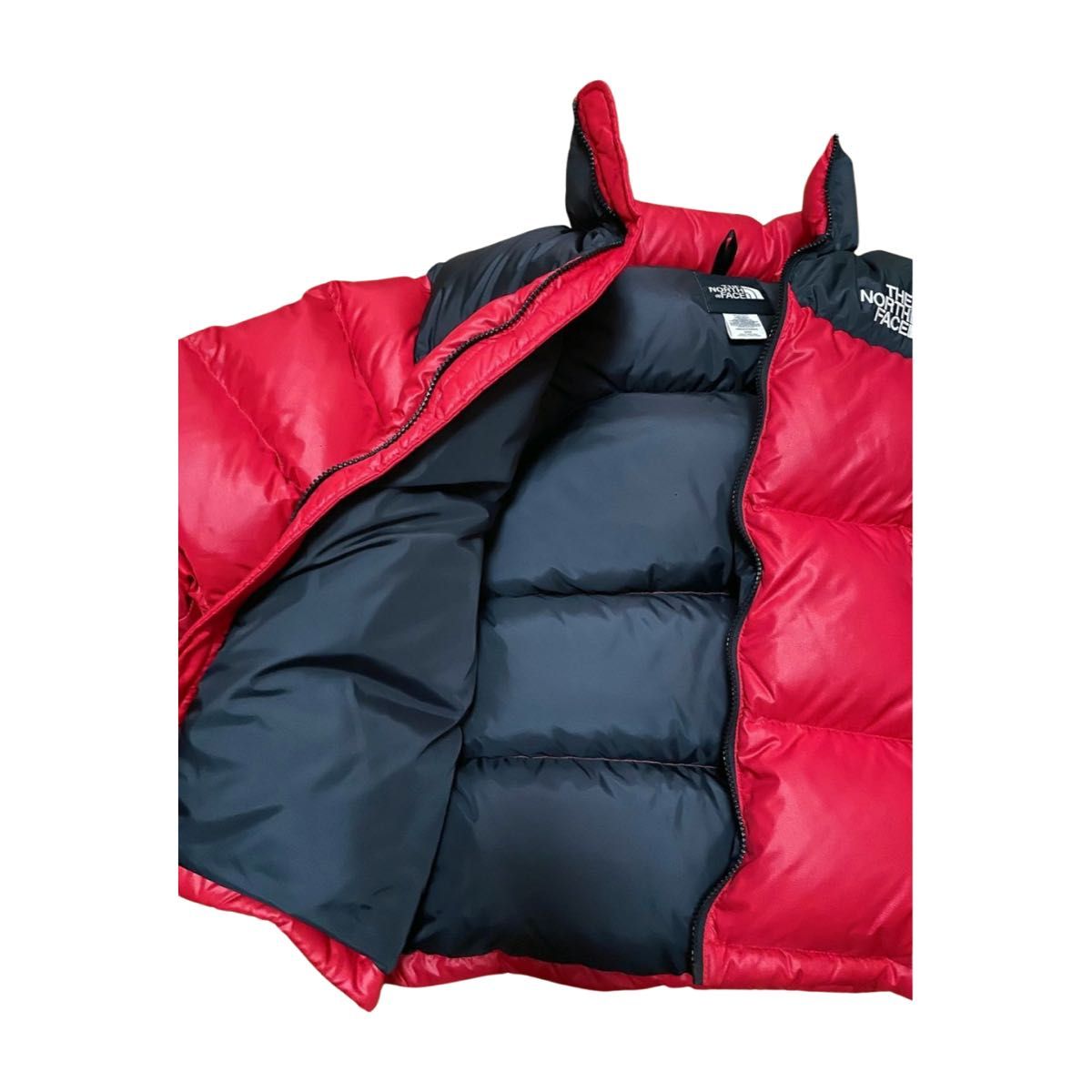 THE NORTH FACE ヌプシ ダウンジャケット 赤×黒 700FP US規格 M｜Yahoo