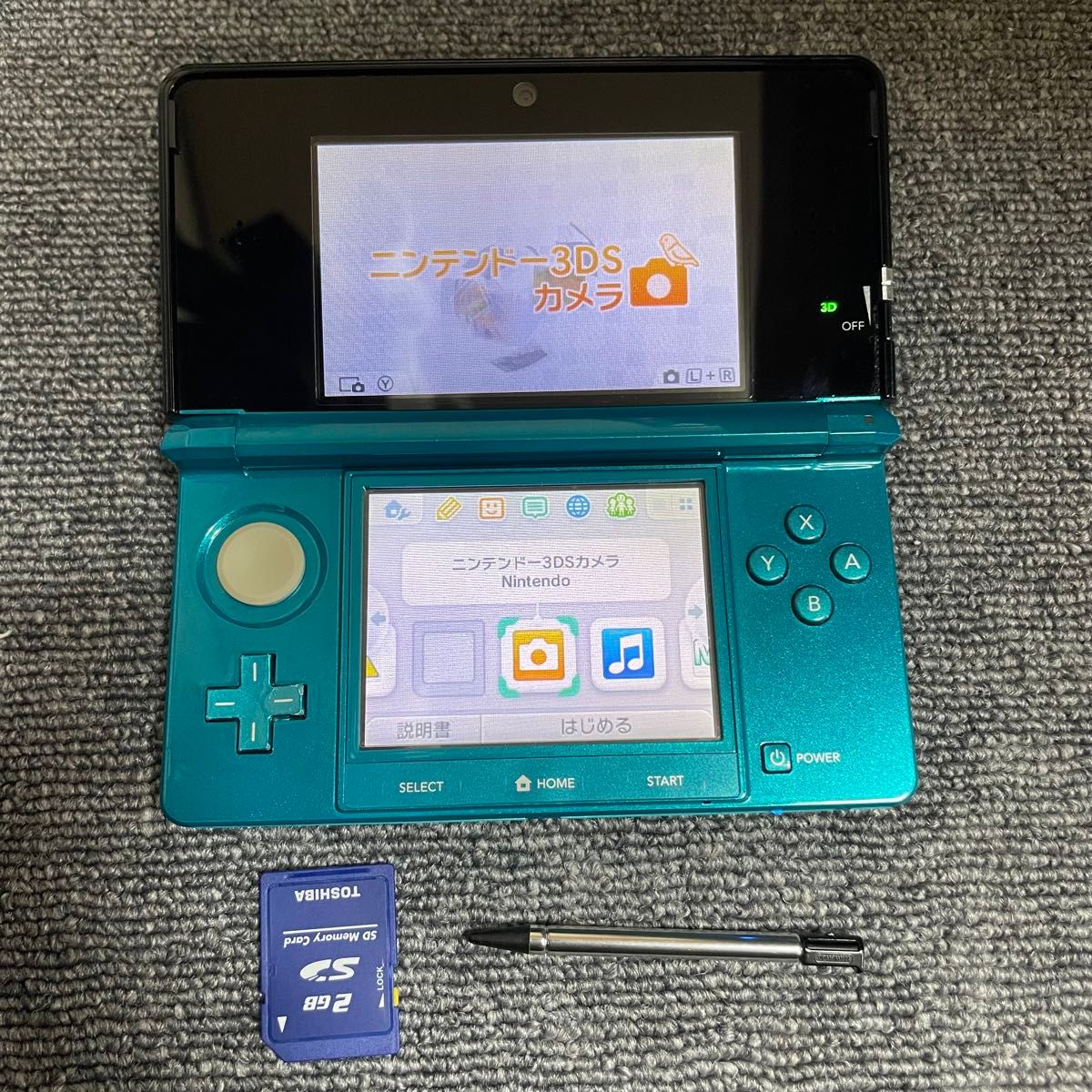 Nintendo 3DS アクアブルー 本体 タッチペン SDカード｜Yahoo!フリマ