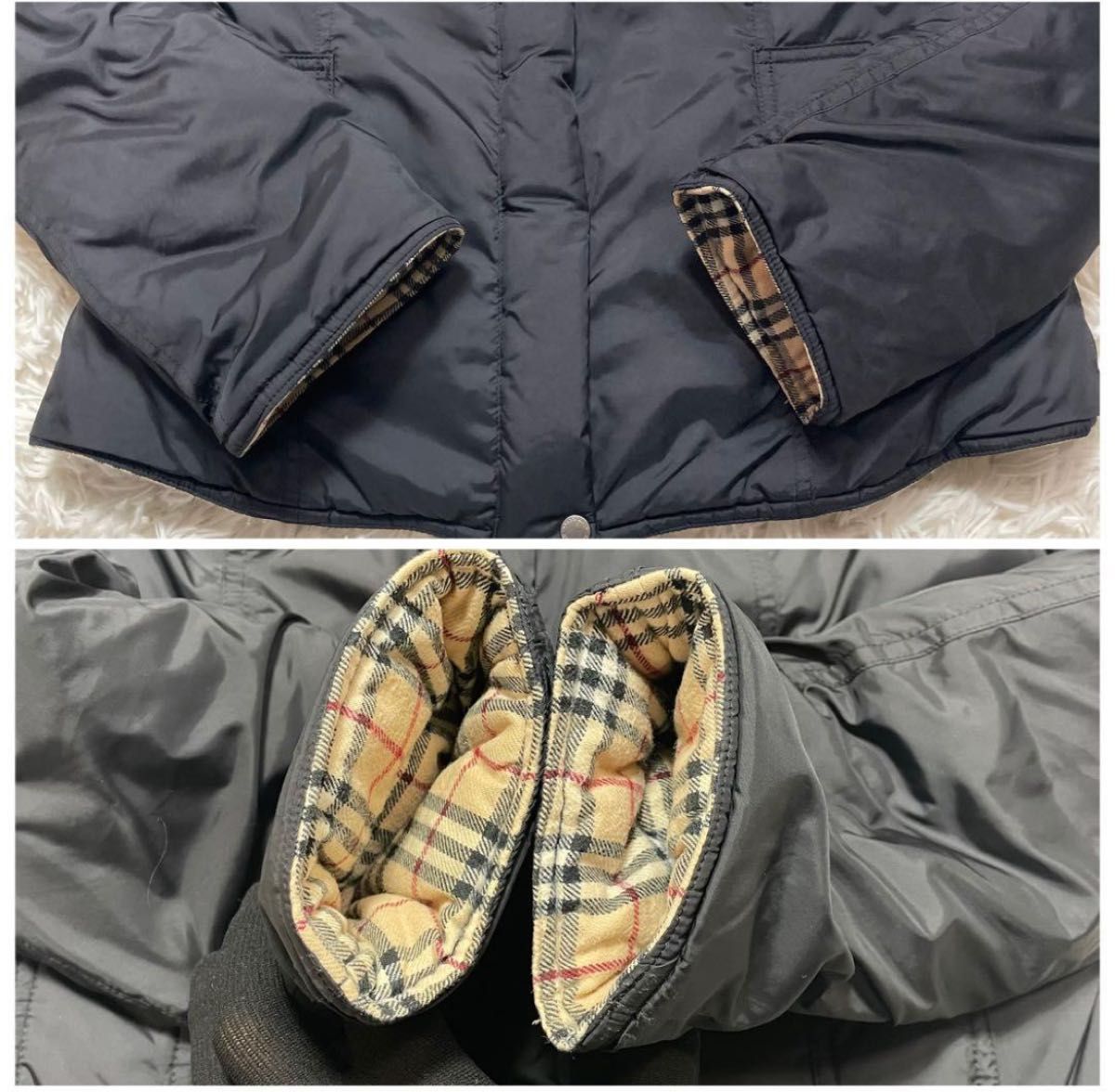 BURBERRY BLUE LABEL バーバリーブルーレーベル リバーシブル ダウン