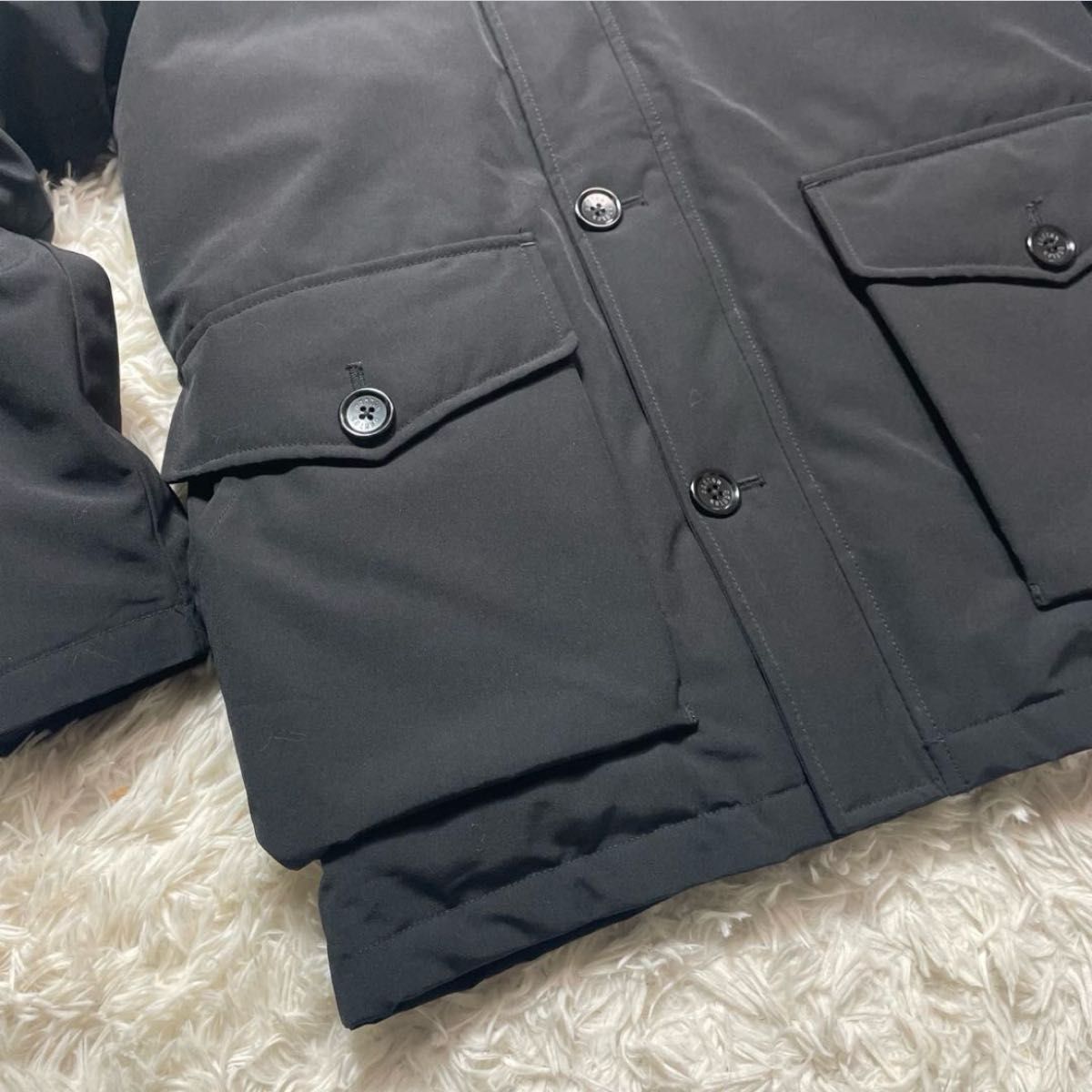 極美品】DANTON ダントン タッサー ダウンジャケット ラクーンファー