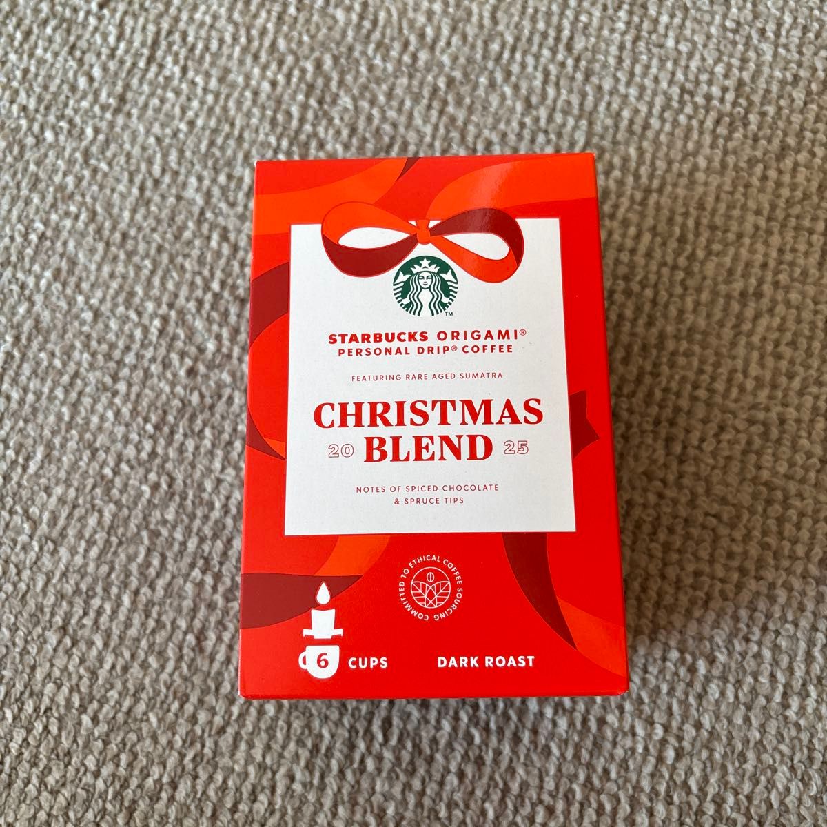 スターバックス クリスマス ブレンド オリガミ 6袋ドリップコーヒー