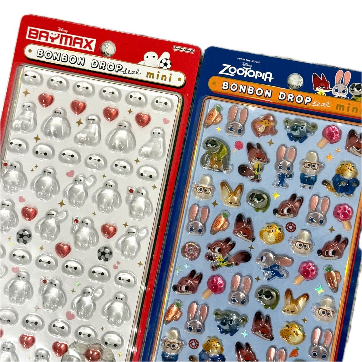 ボンボンドロップシール ミニ ズートピア ベイマックス ディズニー