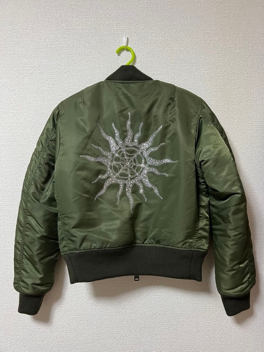 noremid RHINESTONE MA-1ジャケット カーキ Sサイズ｜Yahoo!フリマ（旧